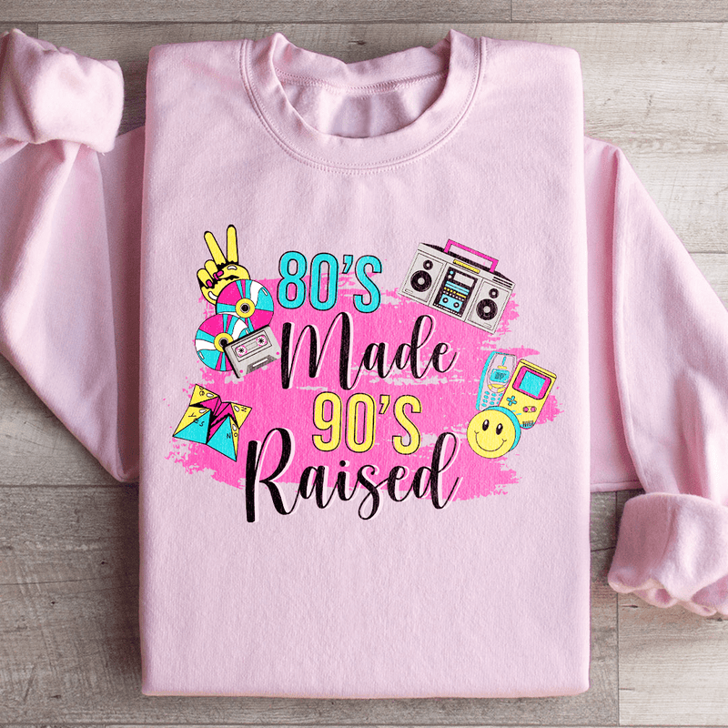 80's Made 90's Raised Sweatshirt Light Pink / S Peachy Sunday T-Shirt