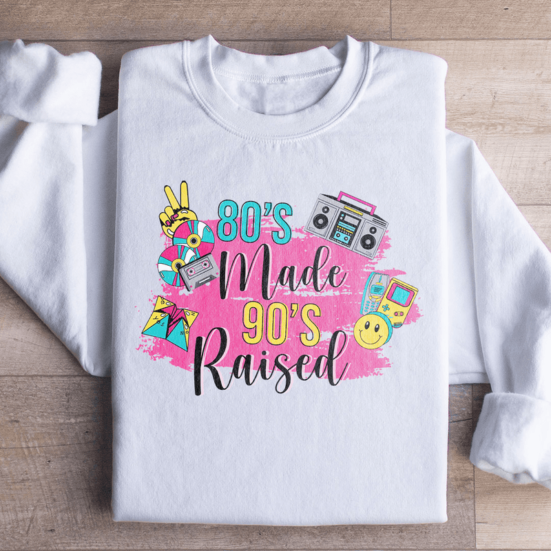 80's Made 90's Raised Sweatshirt White / S Peachy Sunday T-Shirt