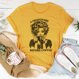 A Nightmare Before Coffee Tee Mustard / S Peachy Sunday T-Shirt