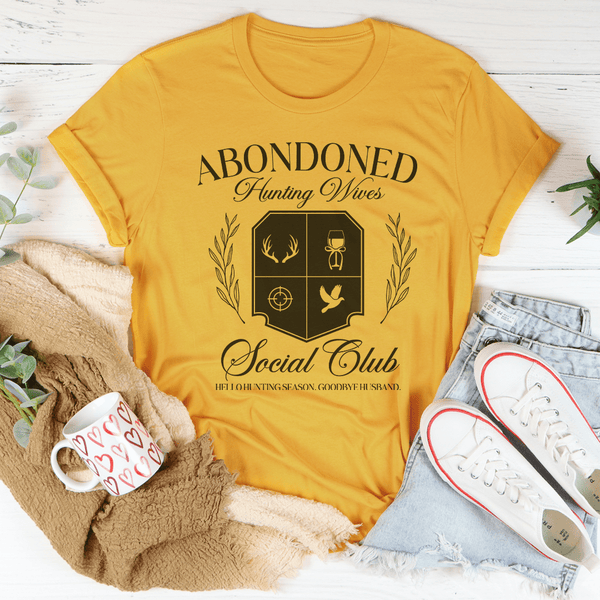 Abandoned Hunting Wife Social Club Tee Mustard / S Peachy Sunday T-Shirt