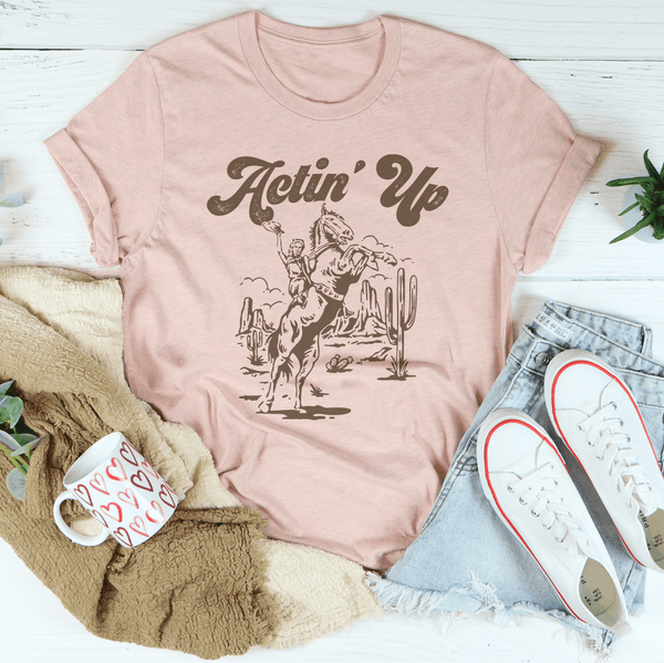 Actin Up Tee Heather Prism Peach / S Peachy Sunday T-Shirt