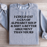 Alphabet Soup Sweatshirt Sport Grey / S Peachy Sunday T-Shirt