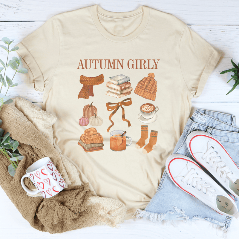 Autumn Girly Tee Soft Cream / S Peachy Sunday T-Shirt