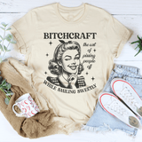 B-tchcraft The Art Of Pissing People Off While Smiling Sweetly Tee Soft Cream / S Peachy Sunday T-Shirt