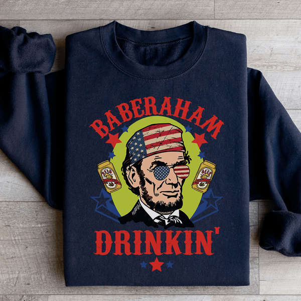 Baberaham Drinkin Sweatshirt Black / S Peachy Sunday T-Shirt