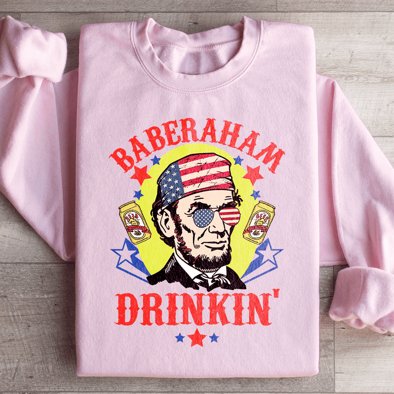 Baberaham Drinkin Sweatshirt Light Pink / S Peachy Sunday T-Shirt