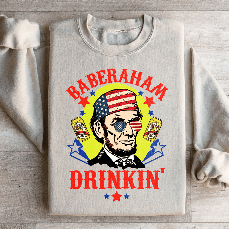 Baberaham Drinkin Sweatshirt Sand / S Peachy Sunday T-Shirt