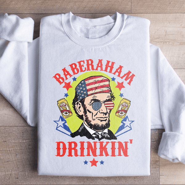 Baberaham Drinkin Sweatshirt White / S Peachy Sunday T-Shirt