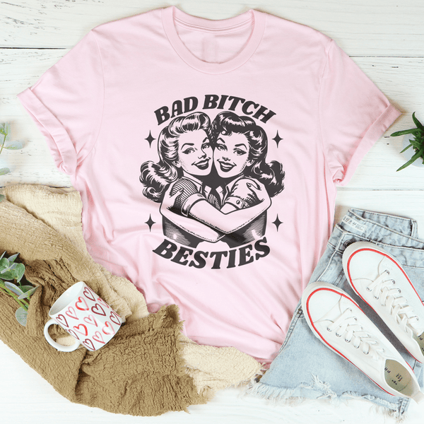 Bad B* Besties Tee Peachy Sunday T-Shirt