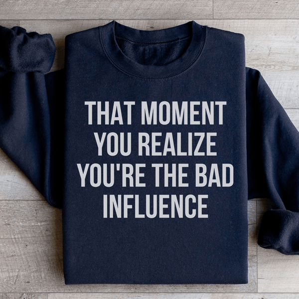 Bad Influence Sweatshirt Black / S Peachy Sunday T-Shirt