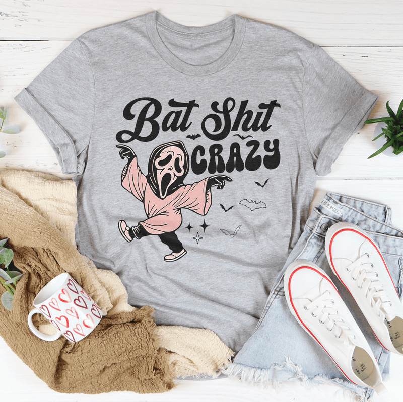 Bat Shit Crazy Tee Athletic Heather / S Peachy Sunday T-Shirt