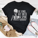 Be kind But With A Spine Tee Black Heather / S Peachy Sunday T-Shirt