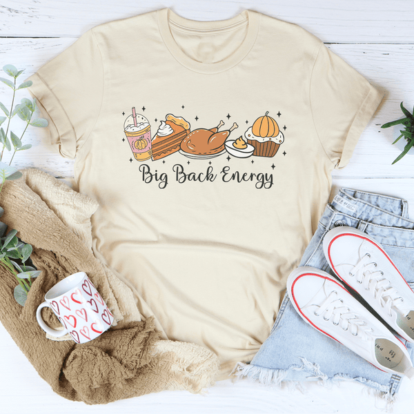 Big Back Energy Tee Soft Cream / S Peachy Sunday T-Shirt