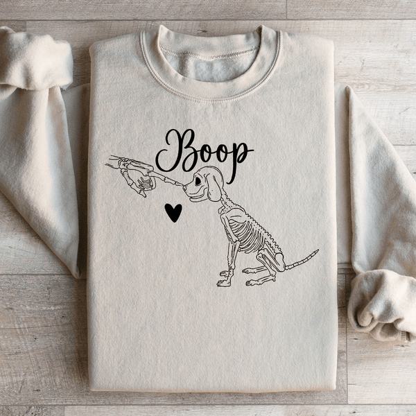 Boop Cute Dog Sweatshirt Sand / S Peachy Sunday T-Shirt