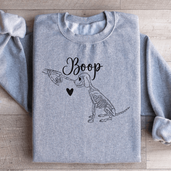 Boop Cute Dog Sweatshirt Sport Grey / S Peachy Sunday T-Shirt