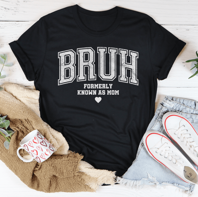 Bruh Formerly Known As Mom Tee Black Heather / S Peachy Sunday T-Shirt