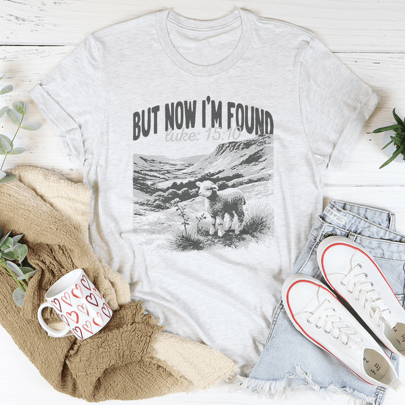 But Now I'm Found Luke 15:10 Tee White / S Peachy Sunday T-Shirt