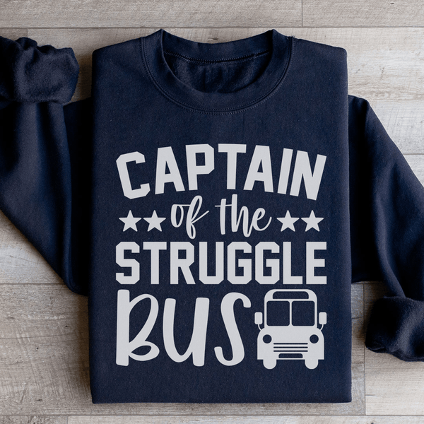 Captain Of The Struggle Bus Sweatshirt Black / S Peachy Sunday T-Shirt