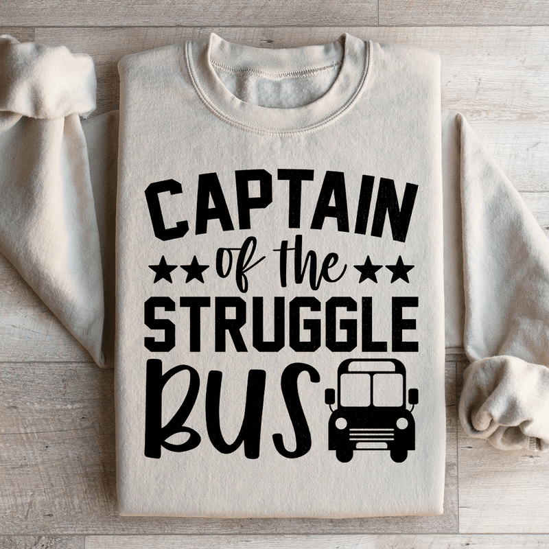 Captain Of The Struggle Bus Sweatshirt Sand / S Peachy Sunday T-Shirt