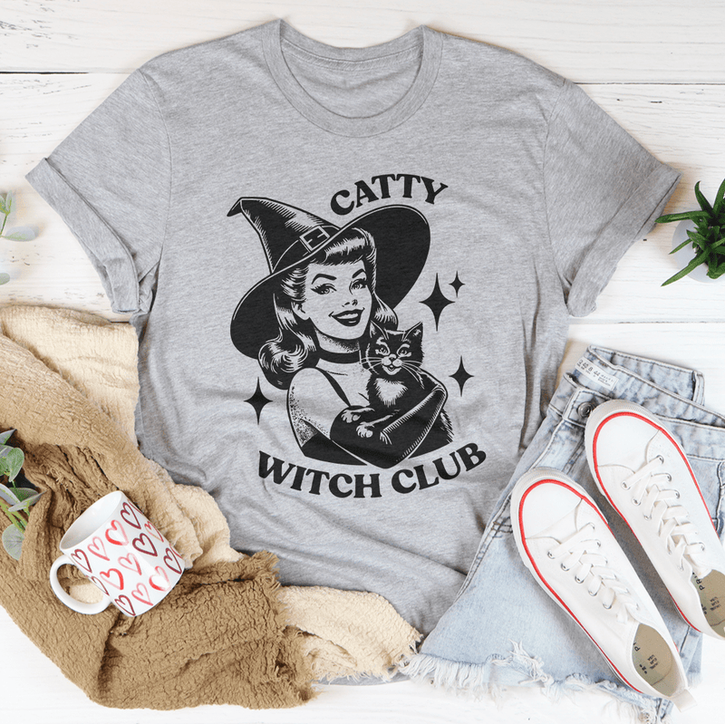 Catty witch club Tee Athletic Heather / S Peachy Sunday T-Shirt