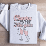 Cheers To The New Year Sweatshirt White / S Peachy Sunday T-Shirt