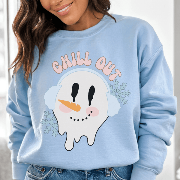 Chill Out Sweatshirt Light Blue / S Peachy Sunday T-Shirt