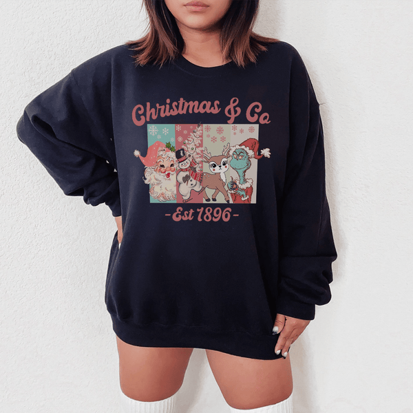 Christmas & Co Est 1896 Sweatshirt Black / S Peachy Sunday T-Shirt