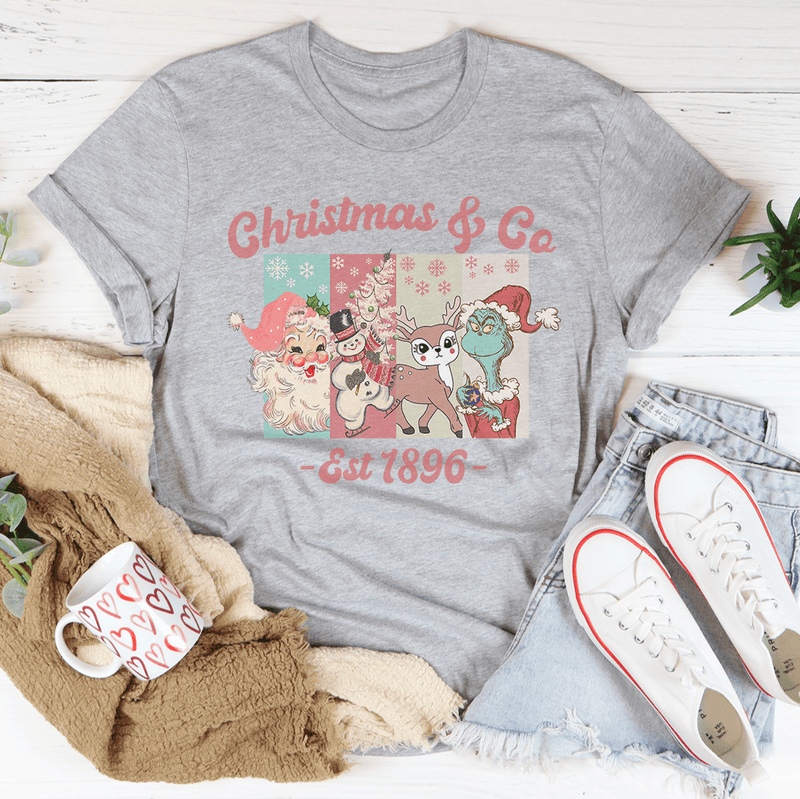 Christmas & Co Est 1896 Tee Athletic Heather / S Printify T-Shirt T-Shirt