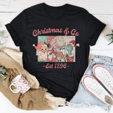 Christmas & Co Est 1896 Tee Black / S Printify T-Shirt T-Shirt