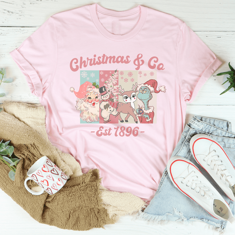 Christmas & Co Est 1896 Tee Pink / S Printify T-Shirt T-Shirt