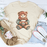 Christmas Cuddle Bear Tee Soft Cream / S Peachy Sunday T-Shirt