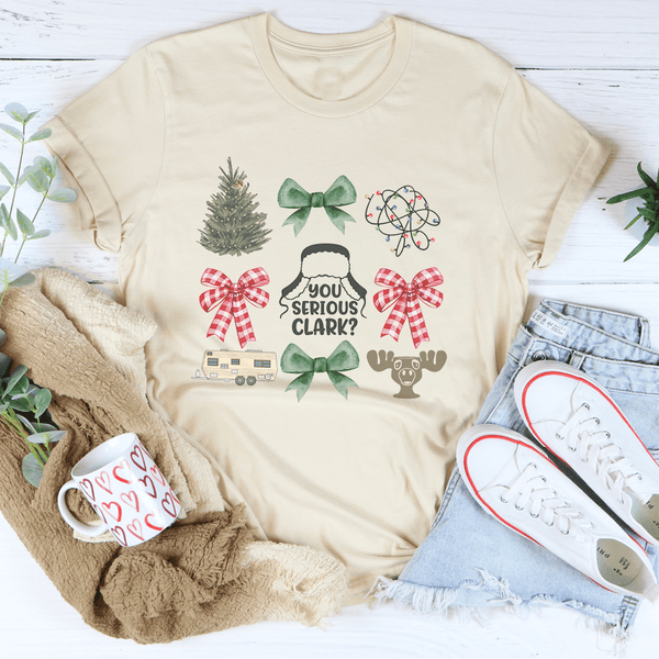 Christmas Vacation Coquette Tee Soft Cream / S Peachy Sunday T-Shirt