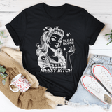 Clean House Messy B* Tee Black Heather / S Peachy Sunday T-Shirt