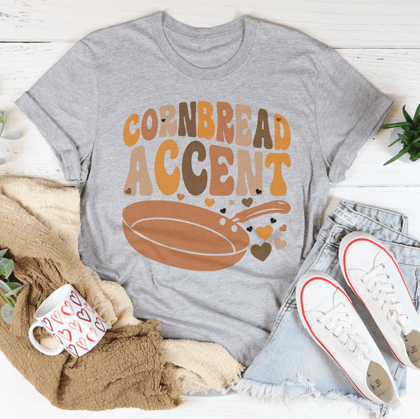 Cornbread Accent Tee Athletic Heather / S Peachy Sunday T-Shirt