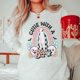 Cutie With A Booty Sweatshirt Sport Grey / S Peachy Sunday T-Shirt