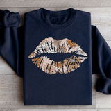 Daisy Lips Sweatshirt Black / S Peachy Sunday T-Shirt