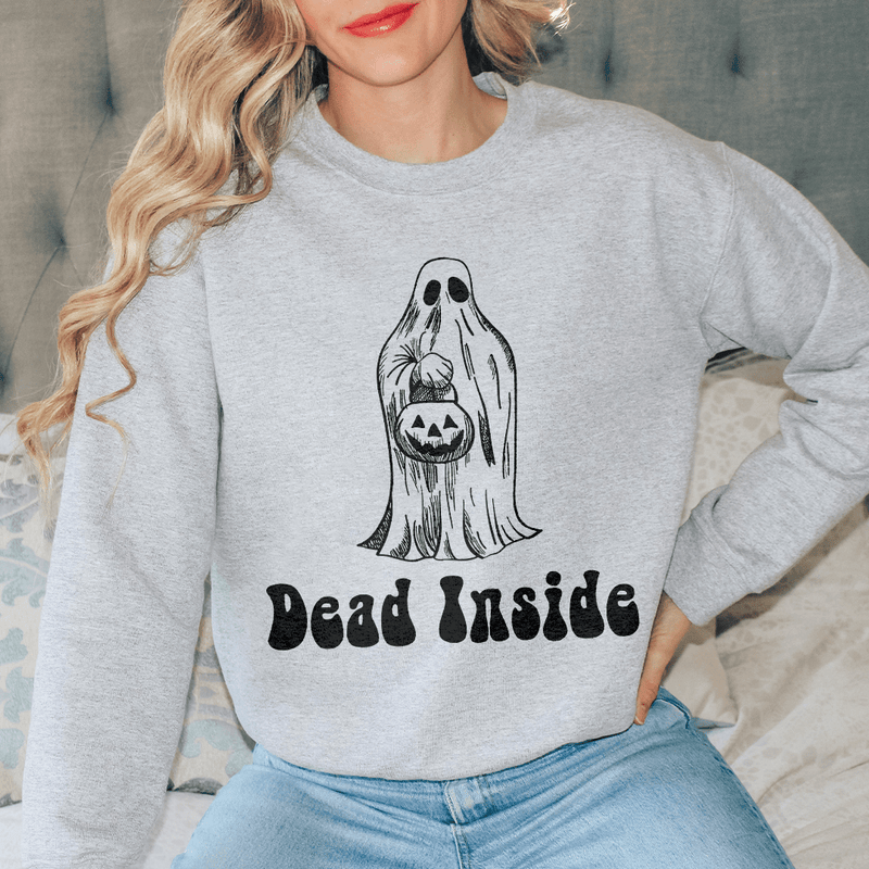 Dead Inside Sweatshirt Sport Grey / S Peachy Sunday T-Shirt