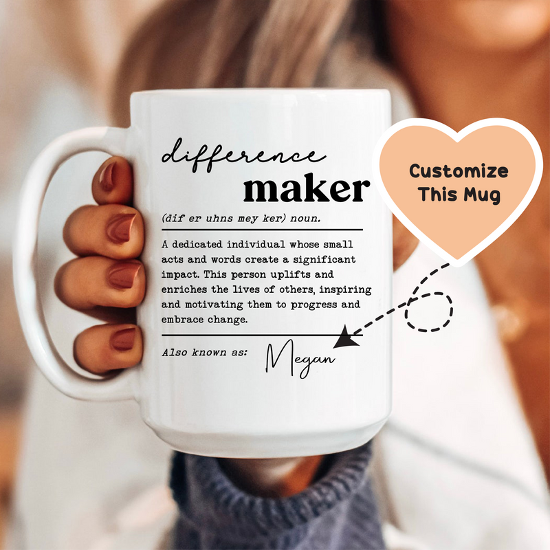 Difference Maker Custom Mug White / 15 oz printful T-Shirt