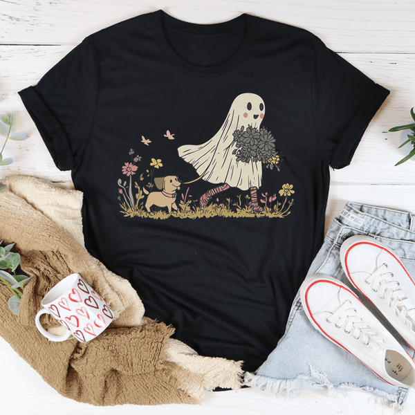 Dog Ghost Mom Tee Black Heather / S Peachy Sunday T-Shirt