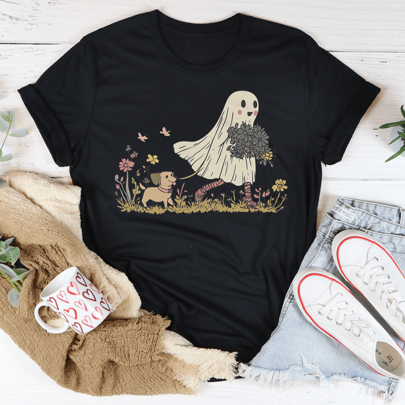 Dog Ghost Mom Tee Black Heather / S Peachy Sunday T-Shirt