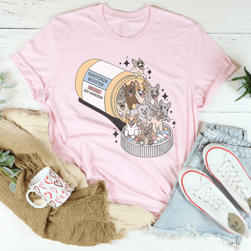 Dogs Happy Pills Tee Pink / S Peachy Sunday T-Shirt