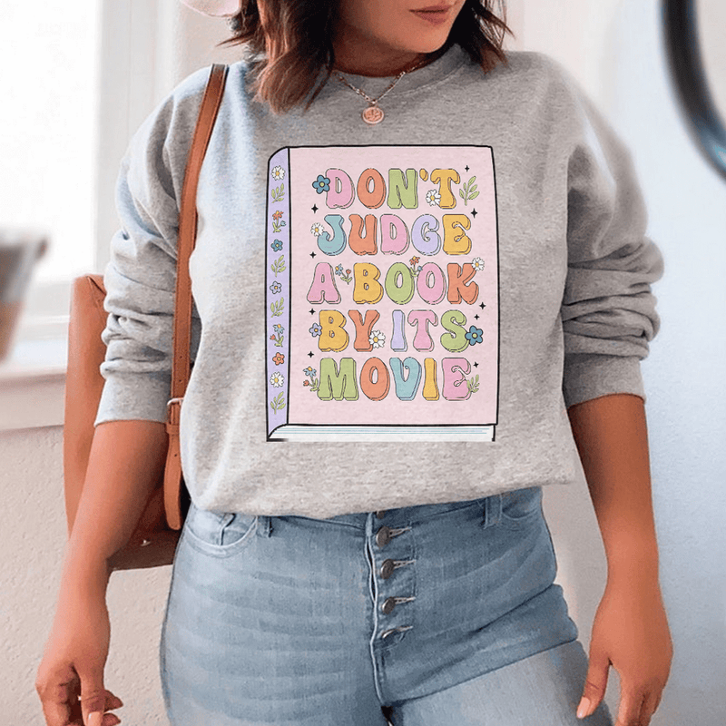 Don't Judge A Book Sweatshirt Peachy Sunday T-Shirt