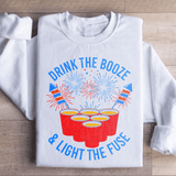 Drink The Booze & Light The Fuse Sweatshirt White / S Peachy Sunday T-Shirt