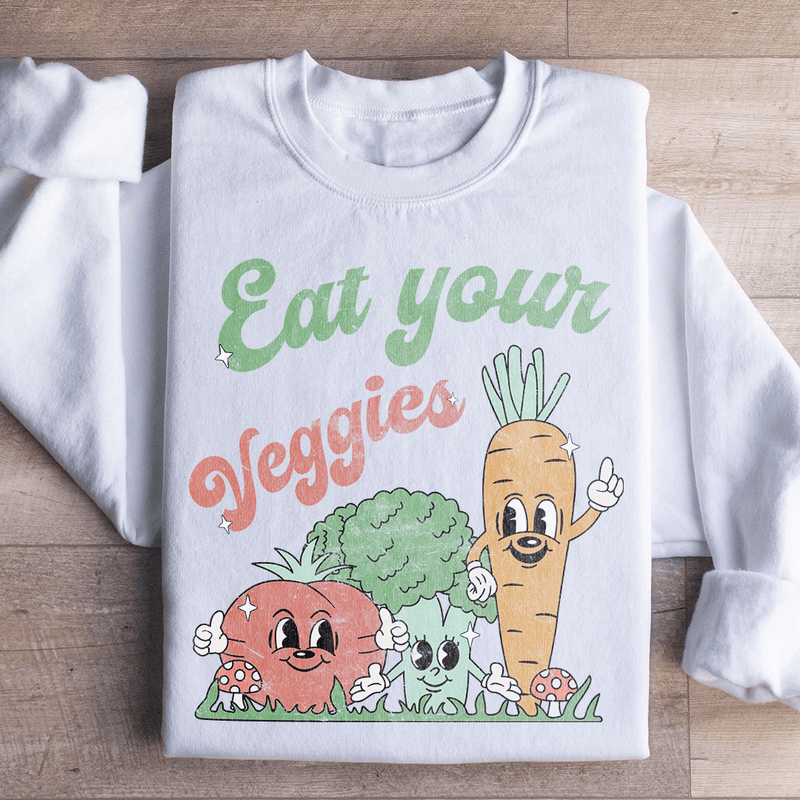 Eat Your Veggies Sweatshirt White / S Peachy Sunday T-Shirt