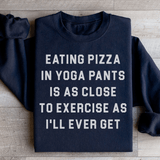 Eating Pizza Sweatshirt Black / S Peachy Sunday T-Shirt