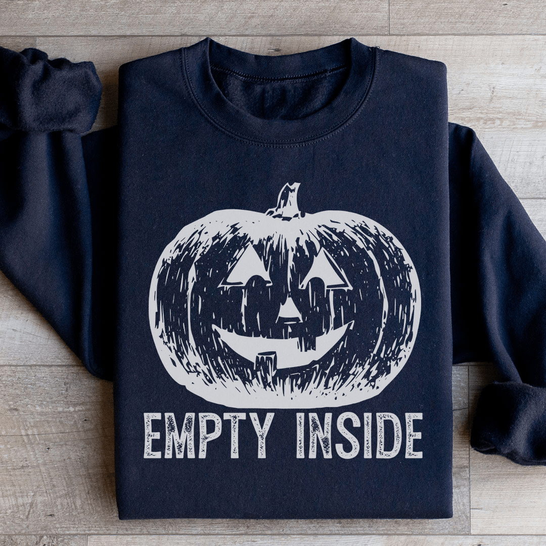 Empty Inside Pumpkin Sweatshirt Black / S Peachy Sunday T-Shirt