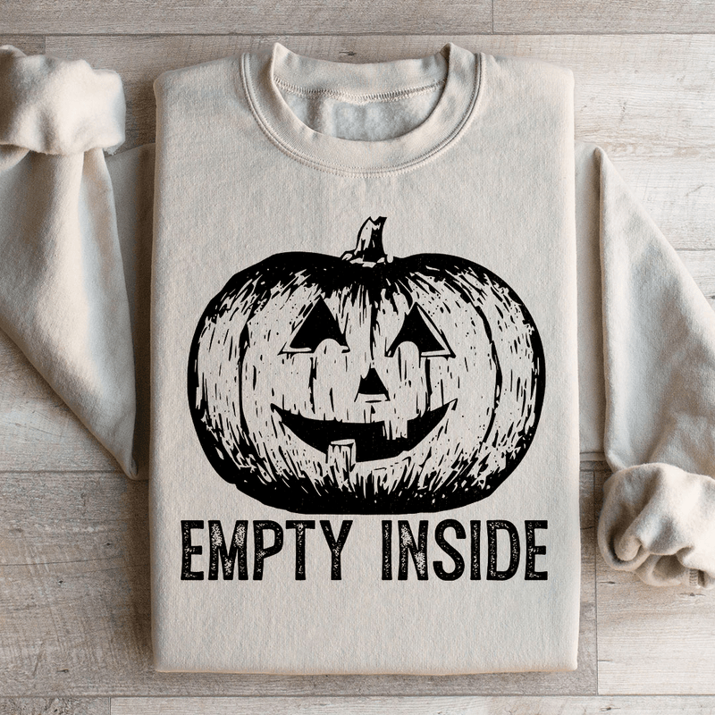 Empty Inside Pumpkin Sweatshirt Sand / S Peachy Sunday T-Shirt