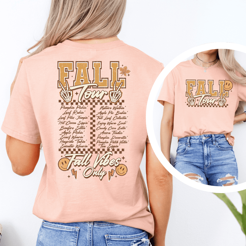 Fall Tour Tee Heather Prism Peach / S Peachy Sunday T-Shirt