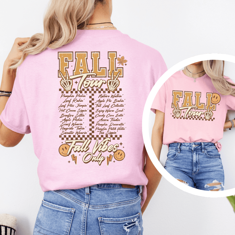 Fall Tour Tee Pink / S Peachy Sunday T-Shirt