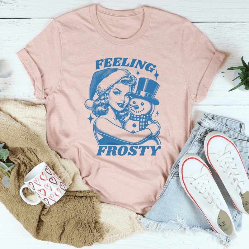 Feeling Frosty Tee Heather Prism Peach / S Peachy Sunday T-Shirt